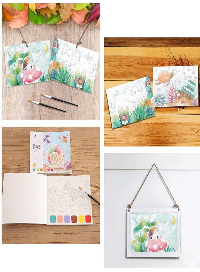 AP ARTSPER Watercolor Coloring Books 3 Pack 60 Sheet for Teens & Adults, Mess-Free Pocket Cartoon Painting Graffiti Paper Bookmarks, Arts Crafts Drawing, Party Favors, Travel Activities 5.9 * 5.1inch - Image 4